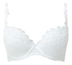 Audelle Fiore padded plunge white