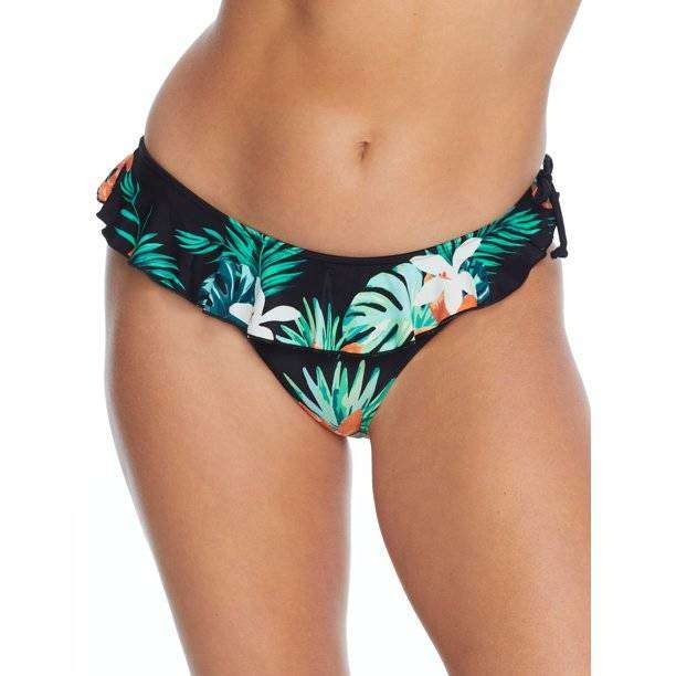 Pour Moi Miami Brights Frill Swim Brief - tropical