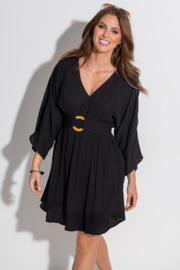 Pour Moi sukienka Crincle o-ring cover up black