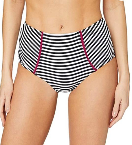 Pour Moi Sea Breeze high waisted control brief - black/white/purple