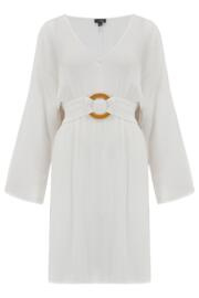 Pour Moi sukienka Crincle o-ring cover up white