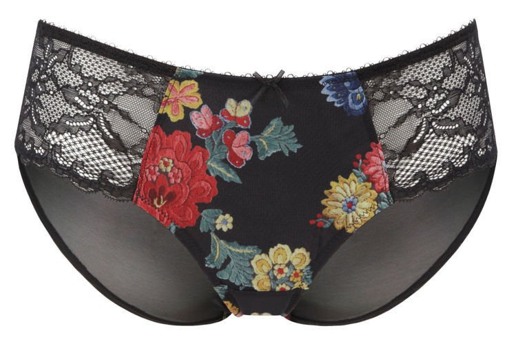 Panache Jasmine brief black ricamo