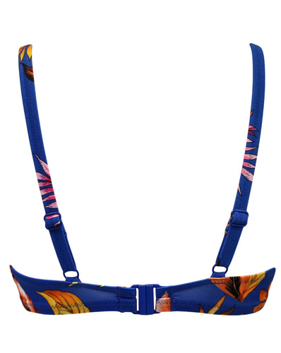 Paradiso Lightly Padded Underwired Front Tie Top - Ultramarine