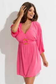 Pour Moi sukienka Crincle o-ring cover up pink