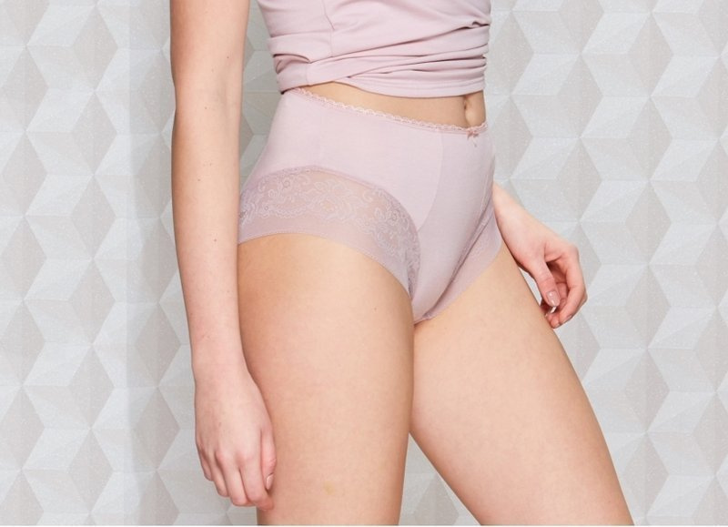 Miss Fabio DANIELA 55/9-94/018 figi z koronką silver pink