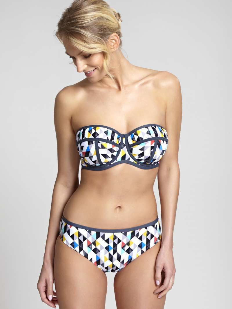 Panache Swim Jolee bandeau harlequin
