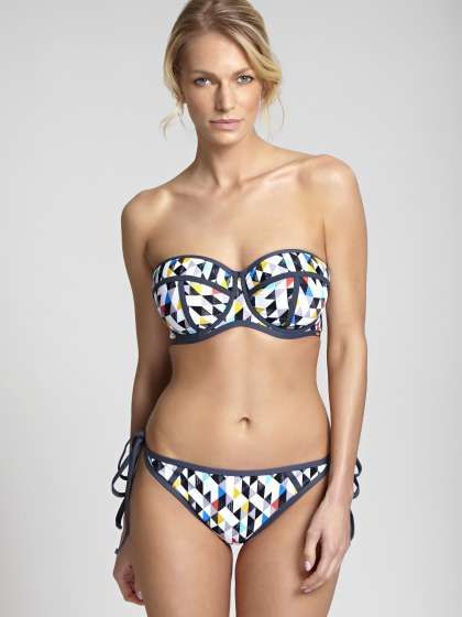 Panache Swim Jolee tie side pant harlequin