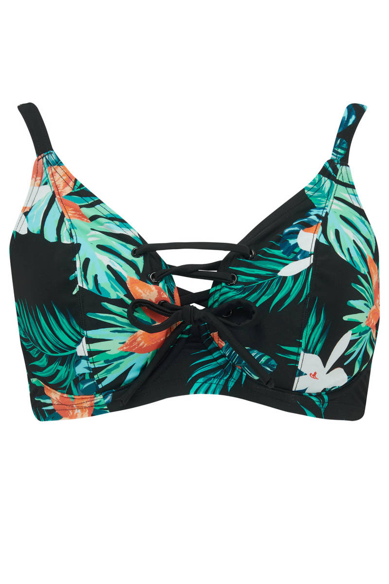 Pour Moi Miami Brights Rope Bikini Top Style - tropical