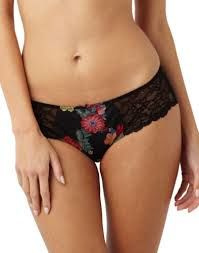 Panache Jasmine brief black ricamo