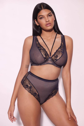 Alles Giselle PLUS bralette granatowo-różowy