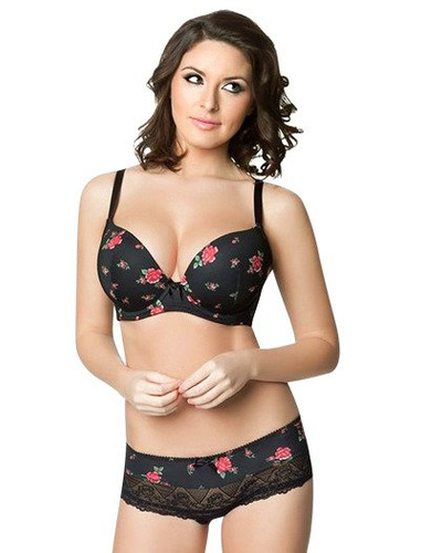Parfait Casey plunge rose print