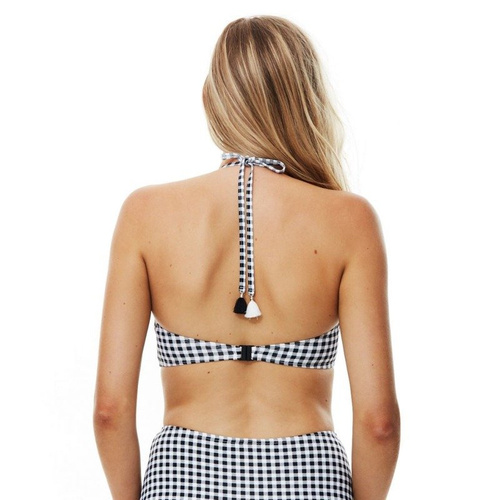 Piha Swim Bloom knot halter top 