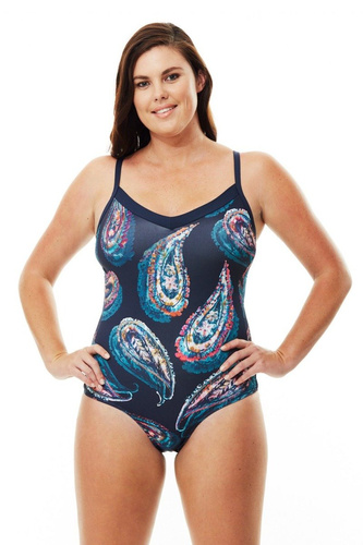 Quayside Swim Paisley V-Neck Suit